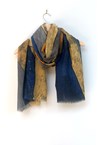 PICASSO SCARF - navy mustd